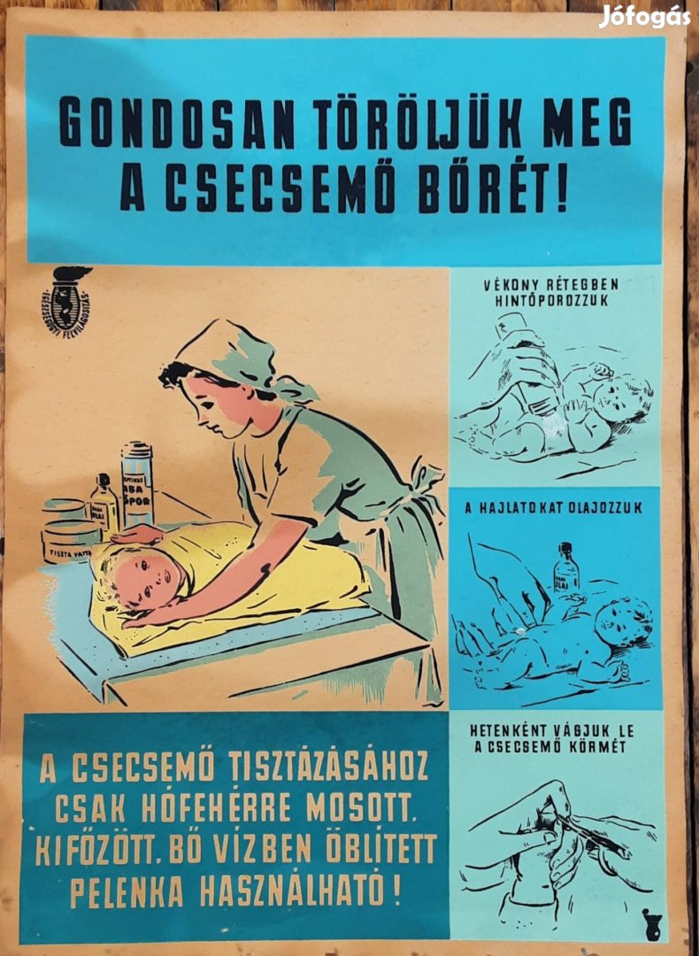 Egészségügyi plakát 60-as évek 