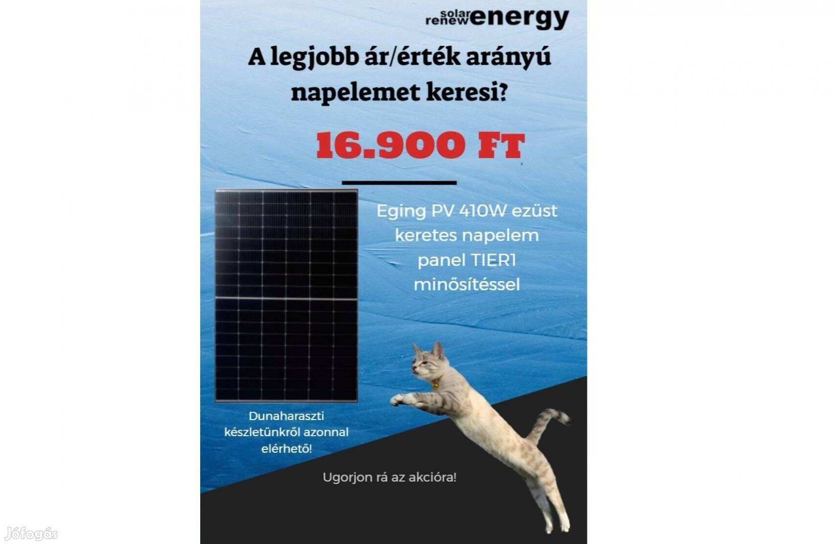Eging PV 410W napelem panel készletről