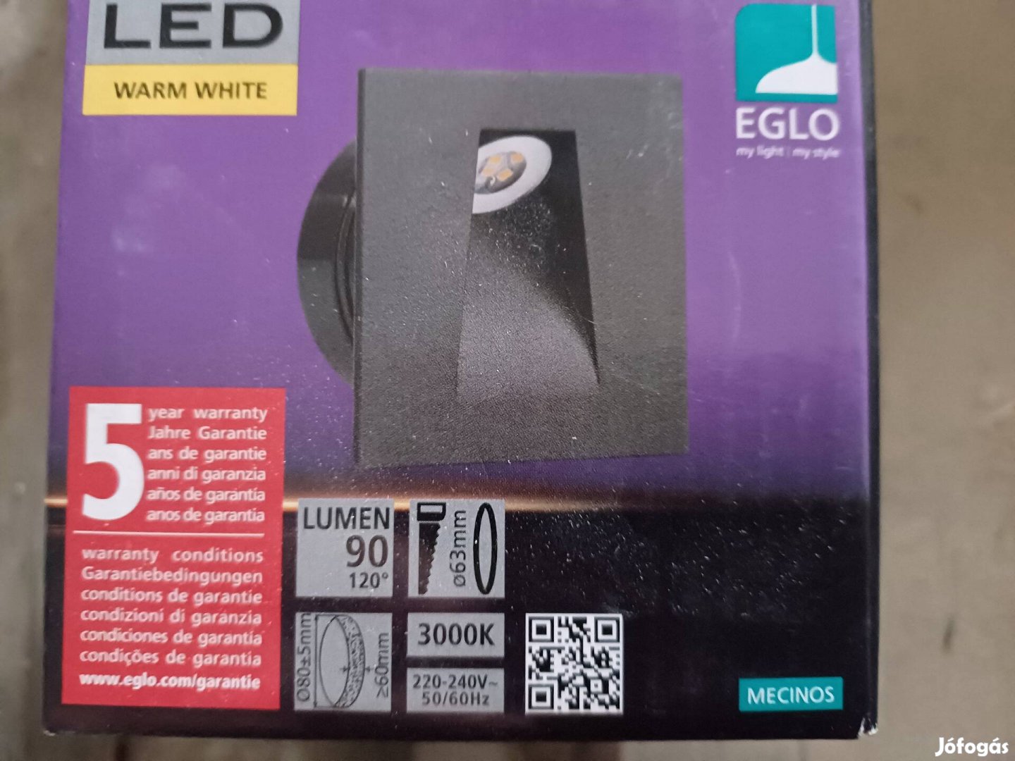 Eglo 99644 Mecinos LED lépcsővilágítás 10 db