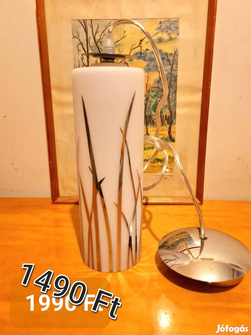 Eglo Rivato dizájnertől: matt, hengeres üveglámpa eladó.