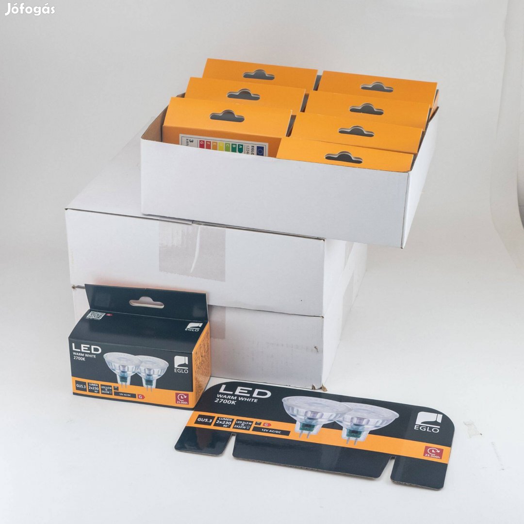 Eglo - 48 db új MR16 (GU5.3) LED 12V 3W 230 lm 2700K átlátszó izzó