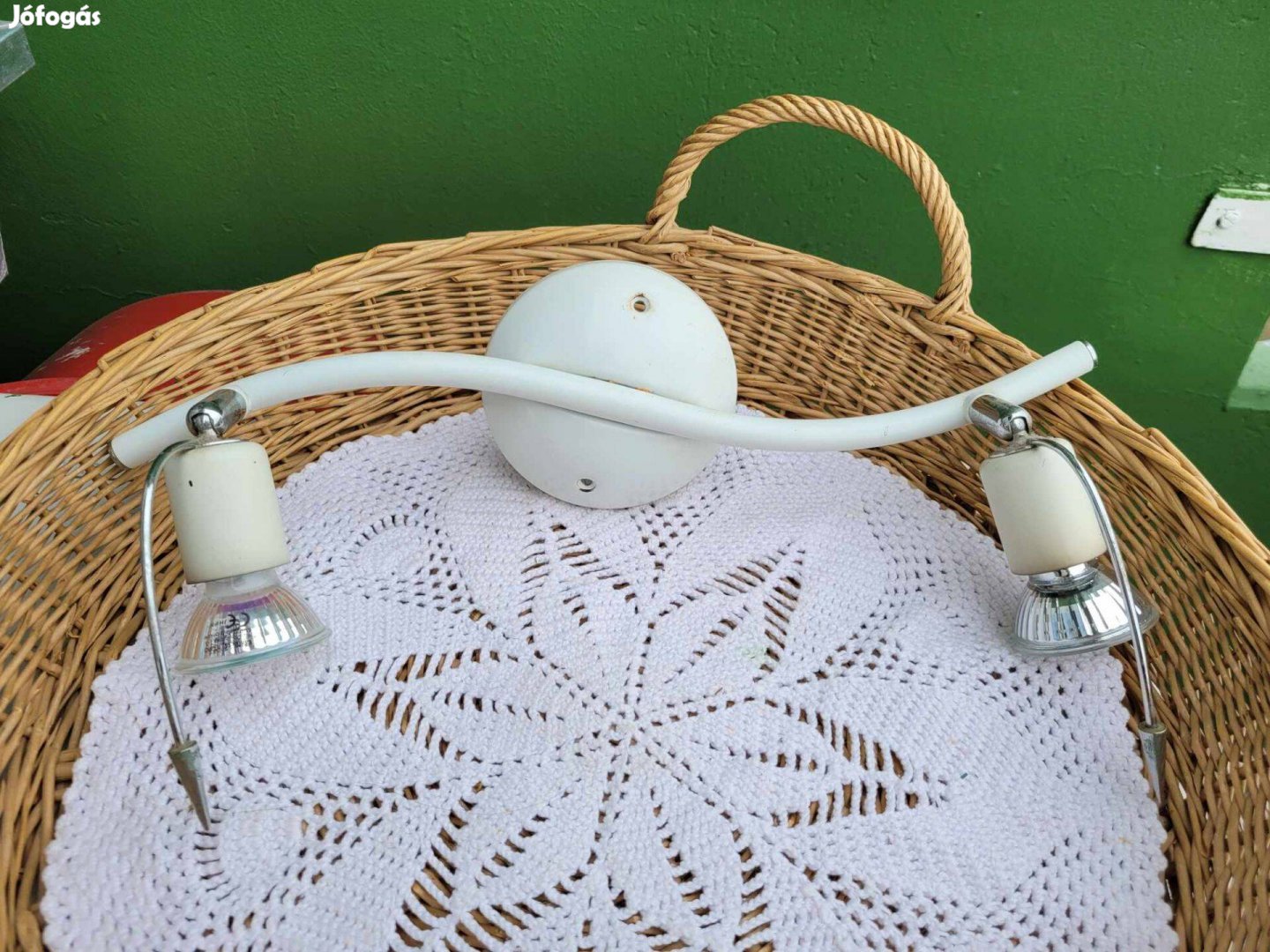 Eglo fehér, 2 karú spotlámpa