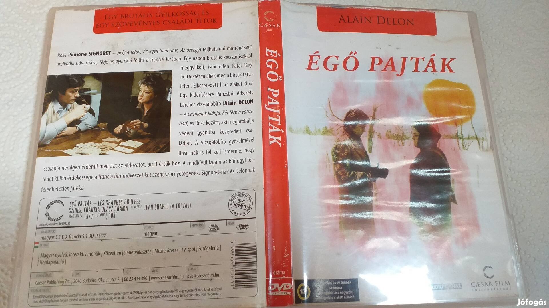 Égő pajták DVD film-Alain Delon