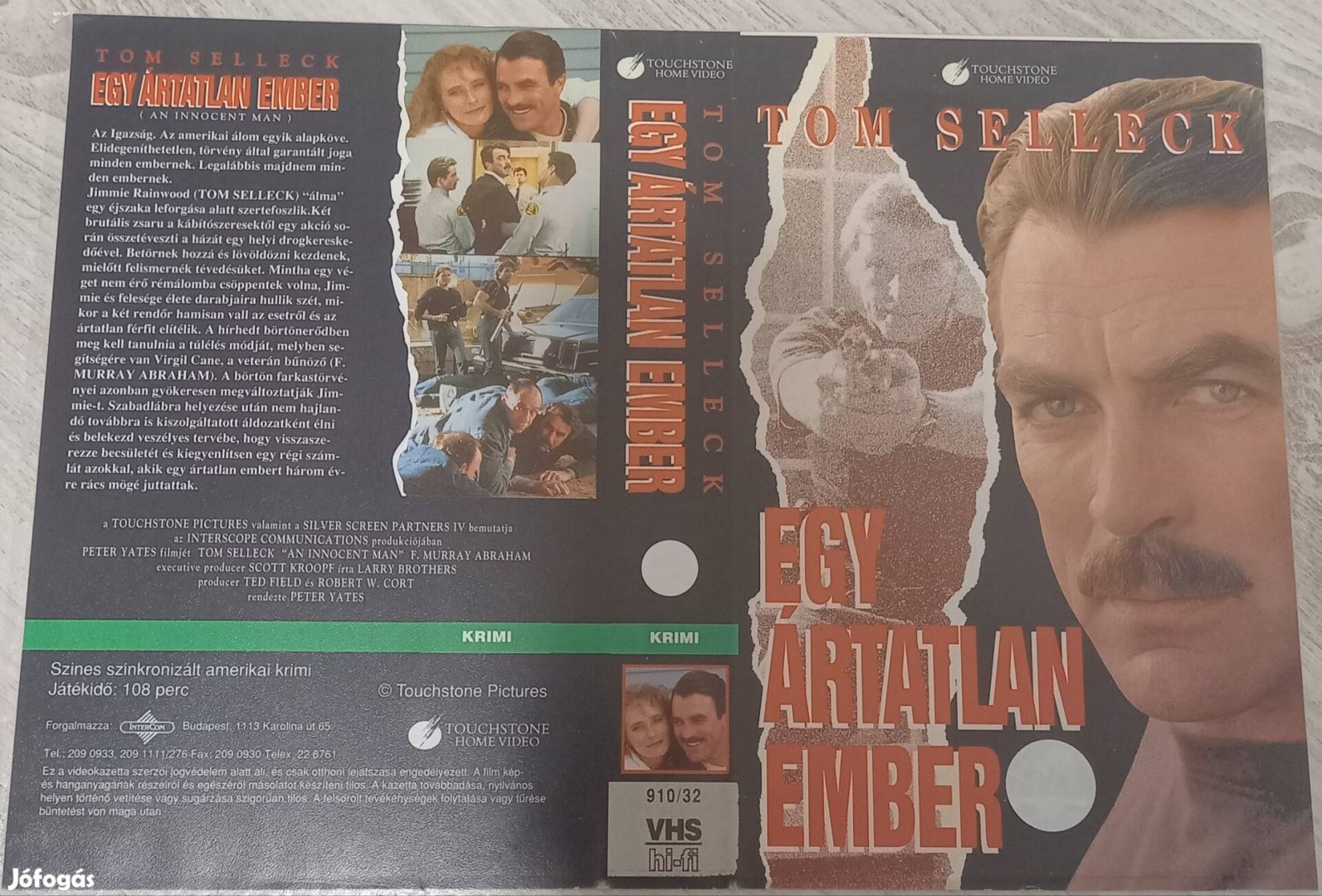 Egy ártatlan ember - akció vhs - Tom Selleck