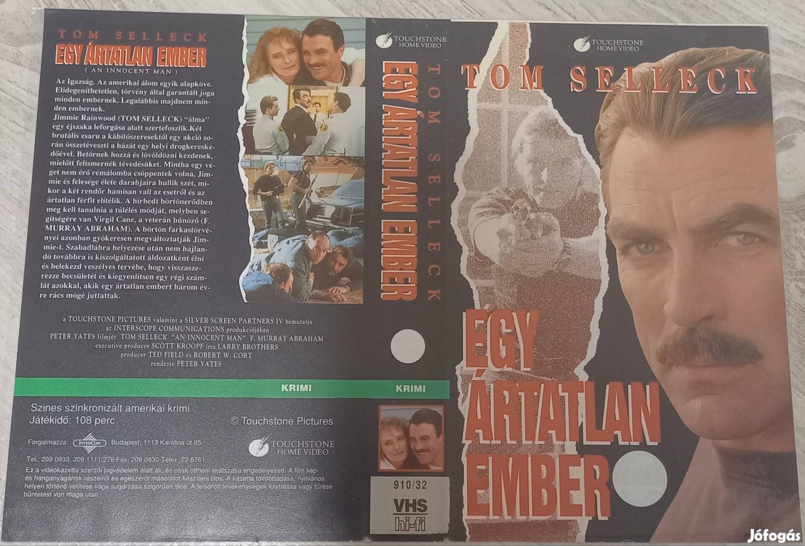 Egy ártatlan ember - krimi vhs - Tom Selleck