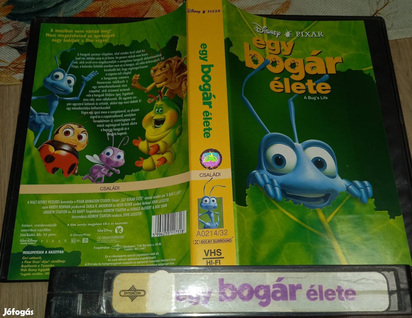 Egy bogár élete - rajzfilm vhs - nagytokos