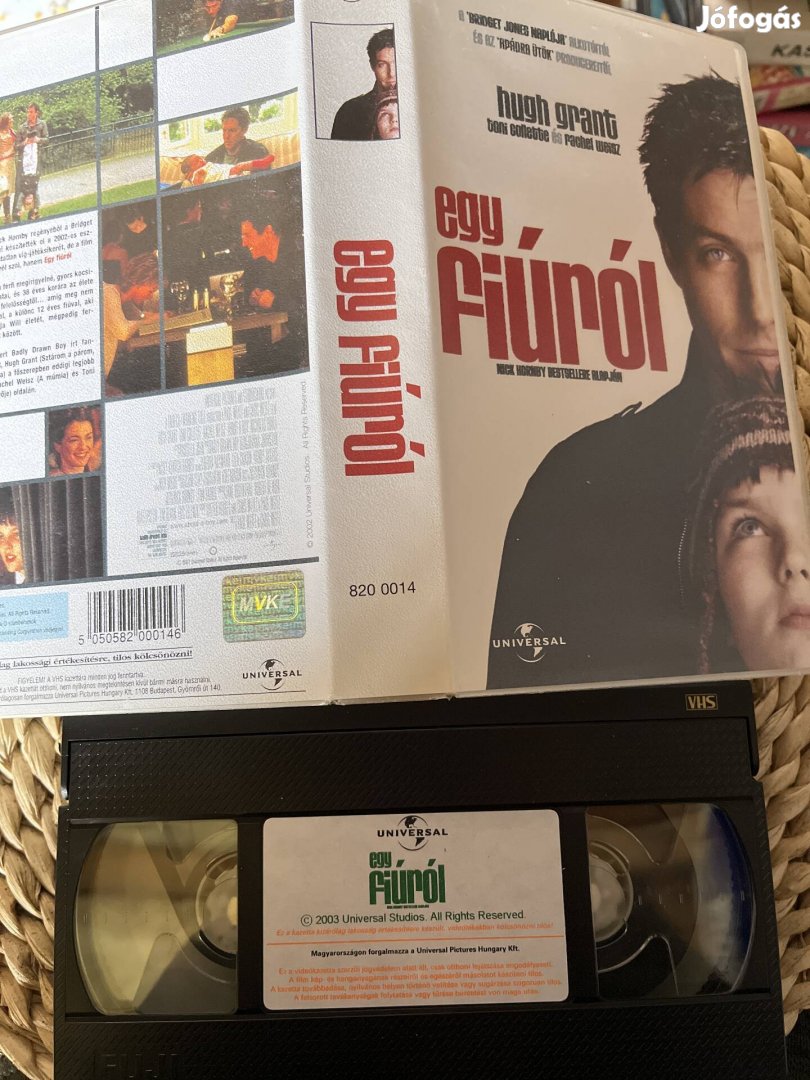 Egy fiúról vhs.  