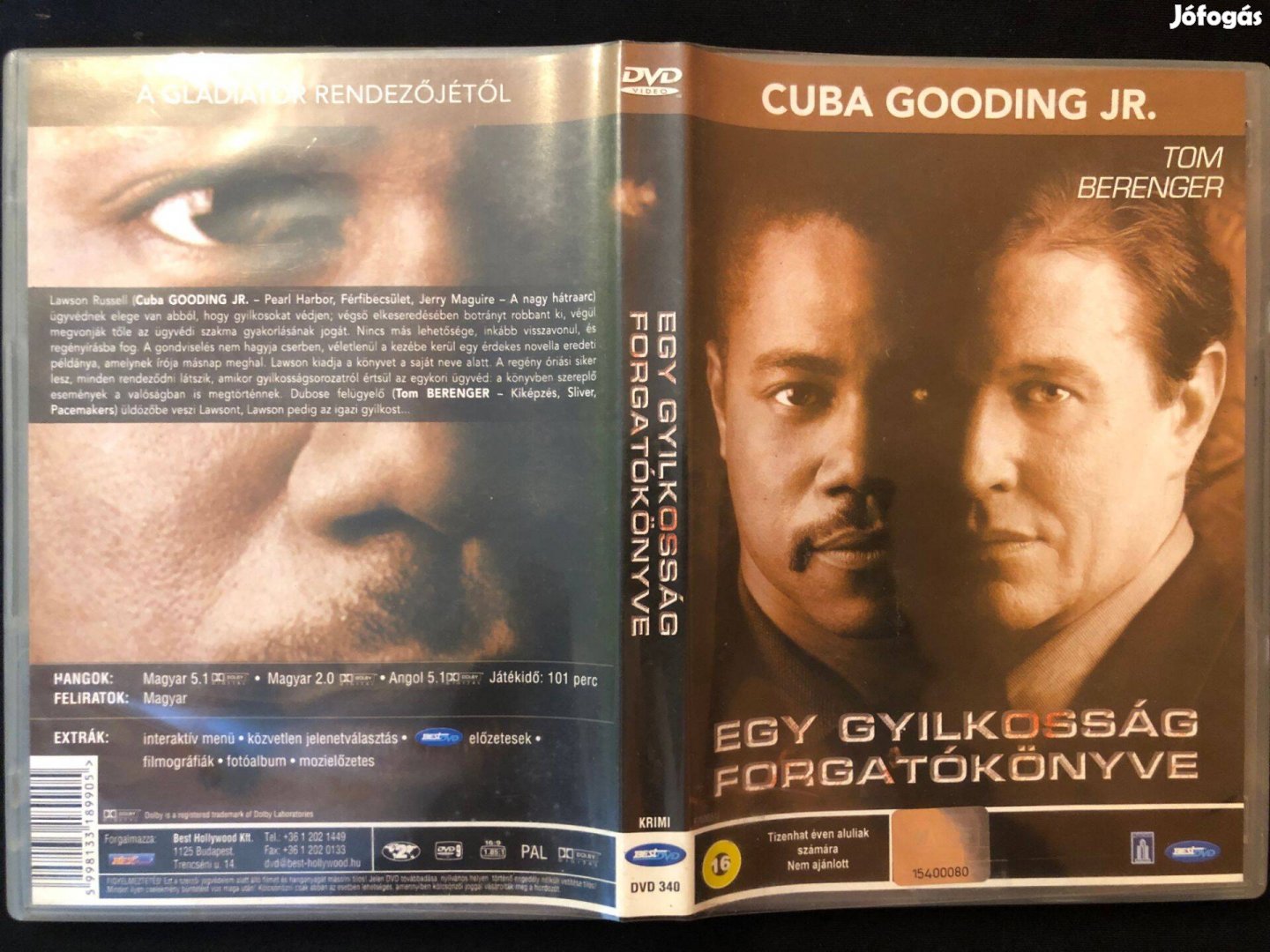 Egy gyilkosság forgatókönyve DVD (karcmentes, Cuba Gooding Jr.)