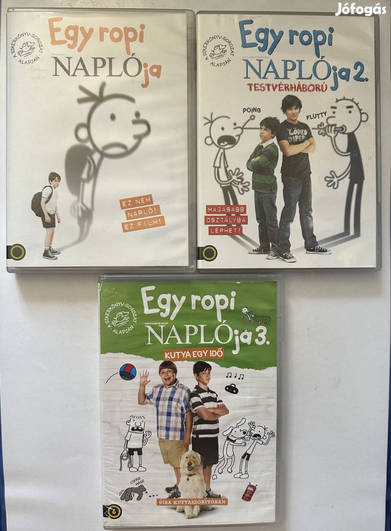 Egy ropi naplója 1,2,3rész Dvd