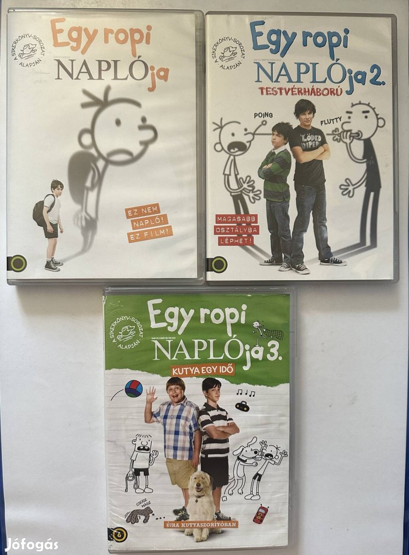 Egy ropi naplója 1,2,3rész  dvd