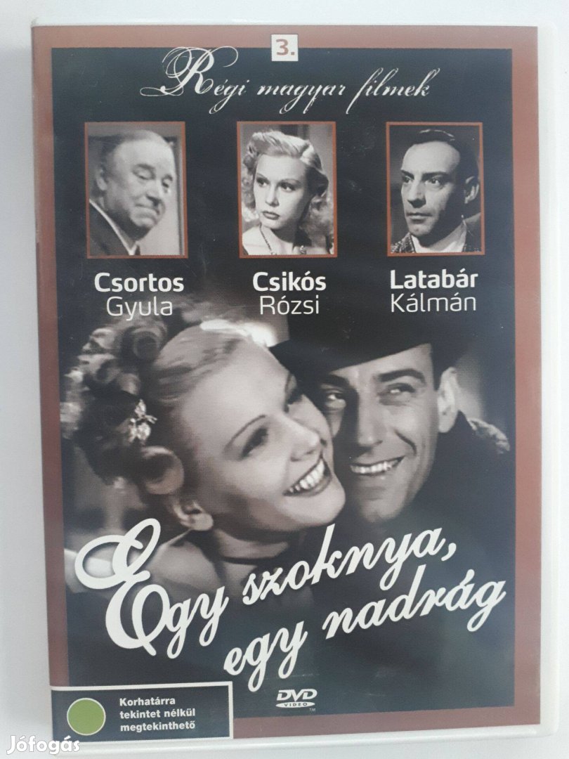 Egy szoknya, egy nadrág - Régi magyar filmek 3. DVD (posta 510 Ft)