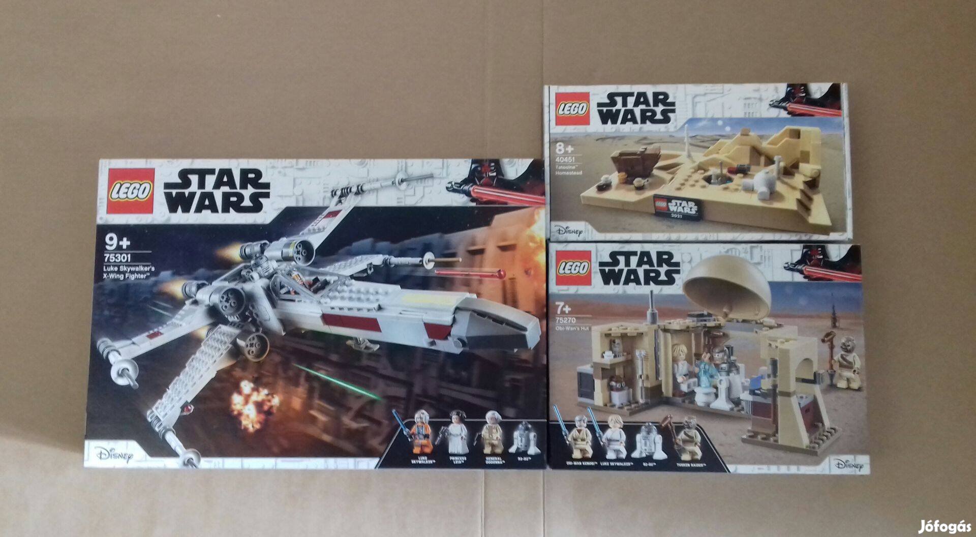 Egy új remény bontatlan Star Wars LEGO 40451 + 75270 + 75301 Fox.árban