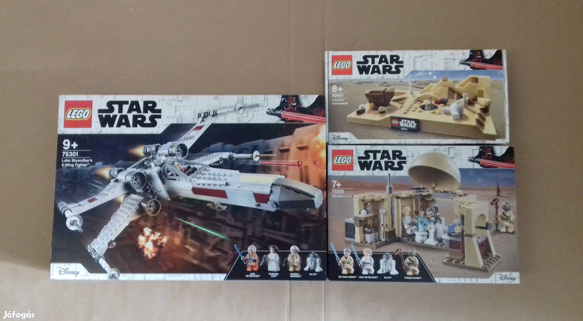Egy új remény bontatlan Star Wars LEGO 40451 + 75270 + 75301 Fox.árban