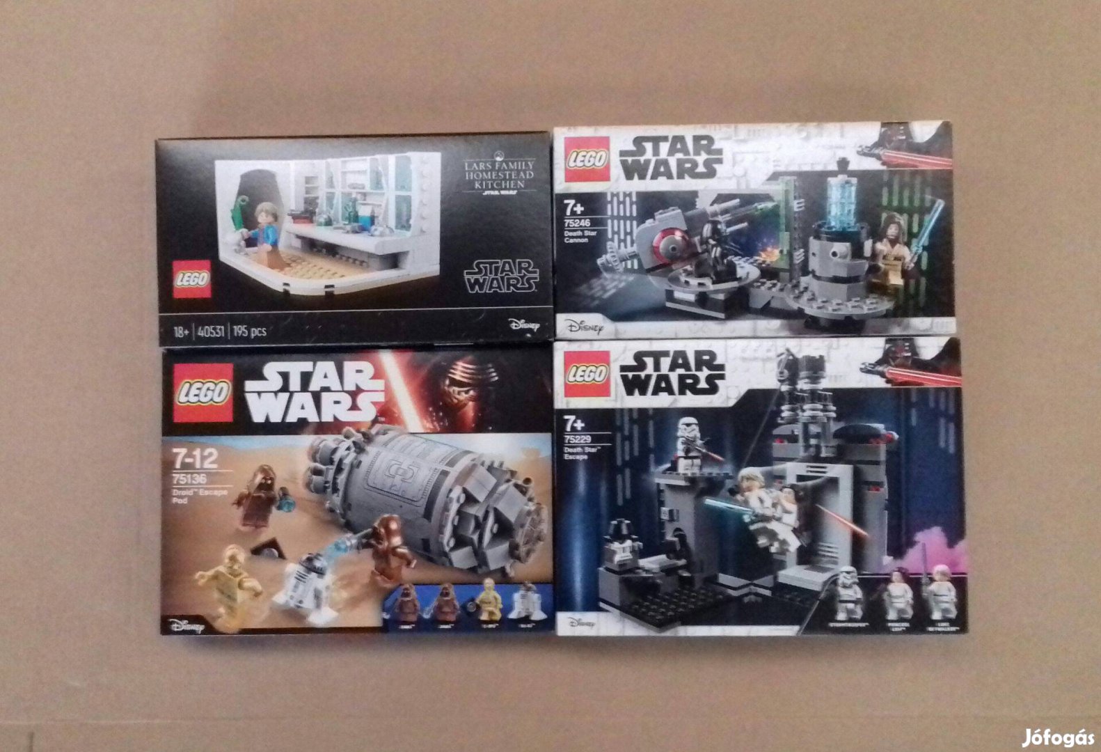Egy új remény bontatlan Star Wars LEGO 40531 75136 75229 75246 Foxárba