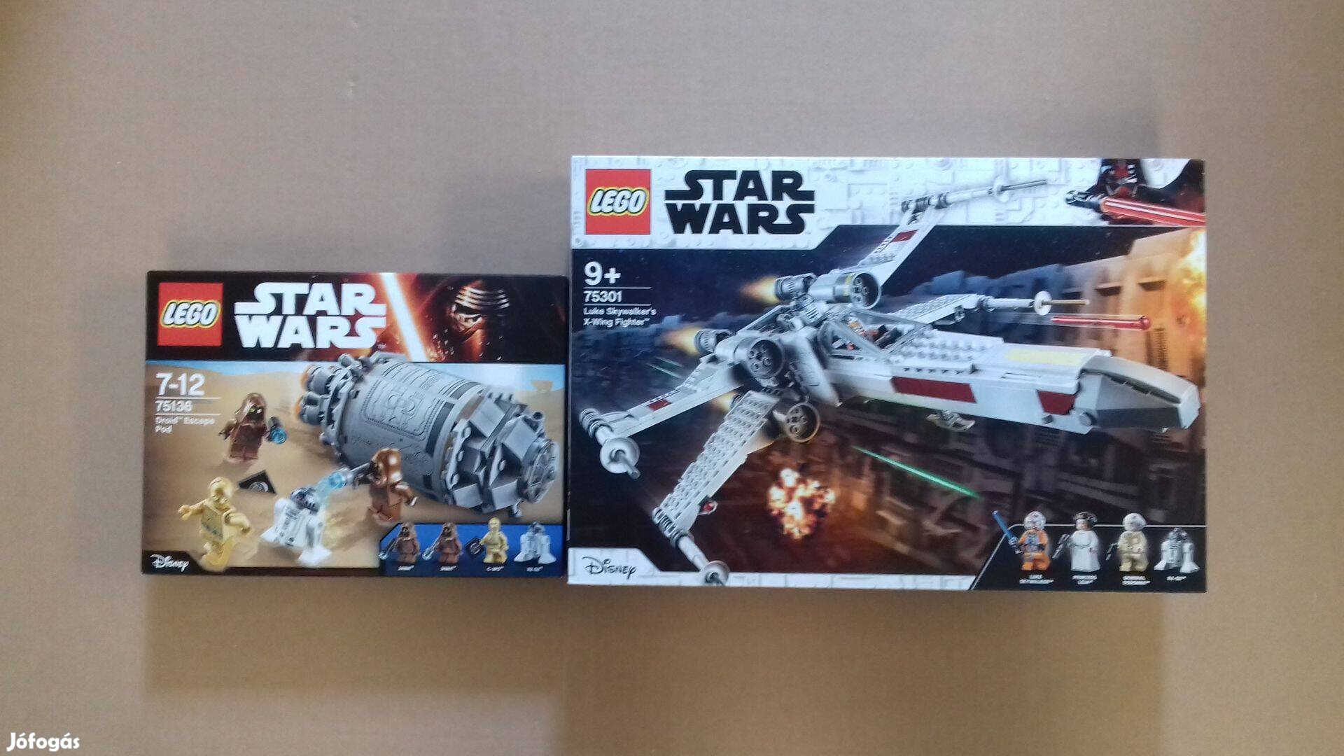 Egy új remény bontatlan Star Wars LEGO 75136 Droid + 75301 Luke utánvé