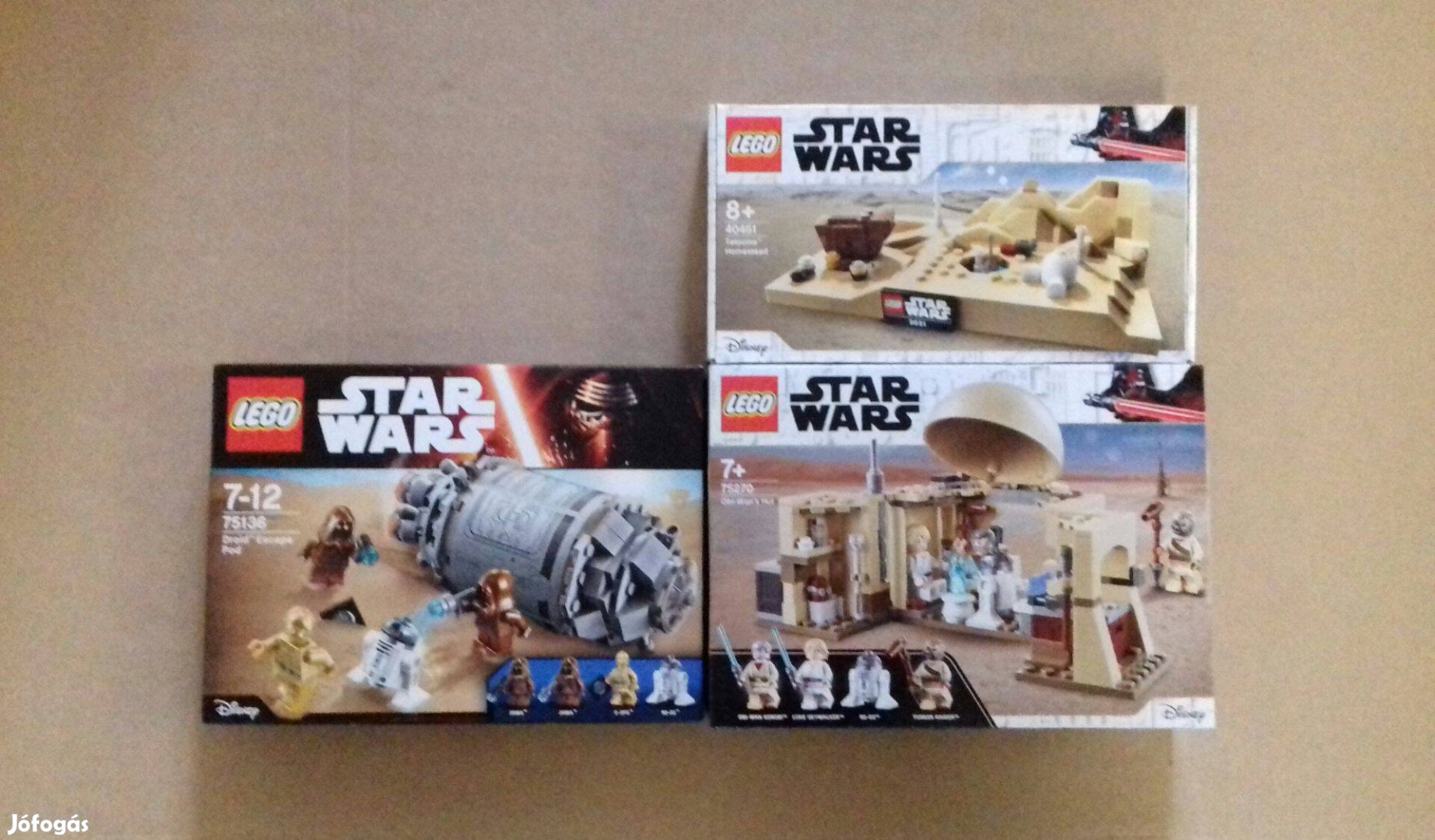 Egy új remény bontatlan Star Wars LEGO 75136 + 40451 + 75270 Fox.árban
