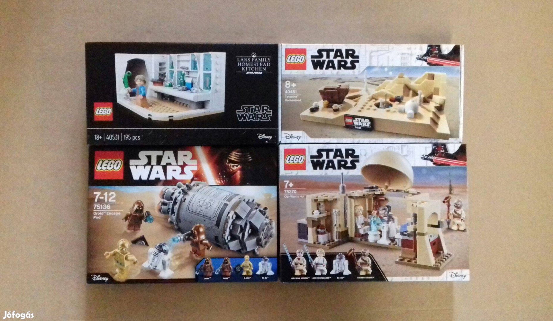 Egy új remény új Star Wars LEGO 40451 + 40531 + 75136 + 75270 Fox.árba
