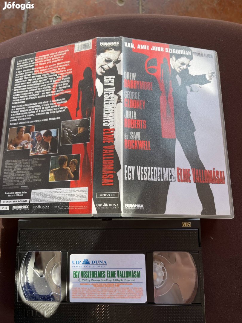 Egy veszedelmes elme vallomásai akció vhs