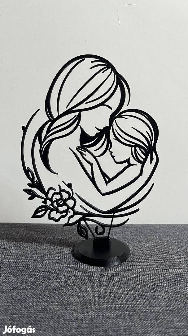 Egyedi Anya-Gyermek Asztaldísz - Ajándékötlet Anyák Napjára