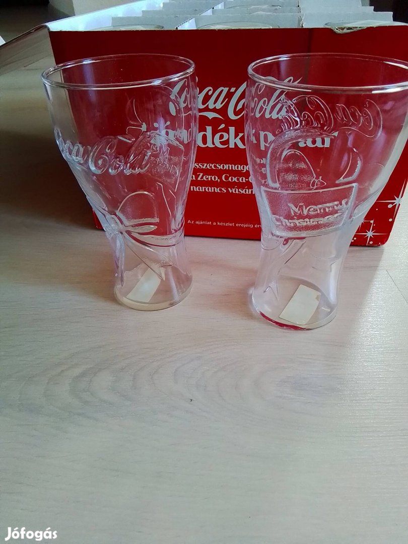 Egyedi Coca-Cola üvegpoharak 12 db