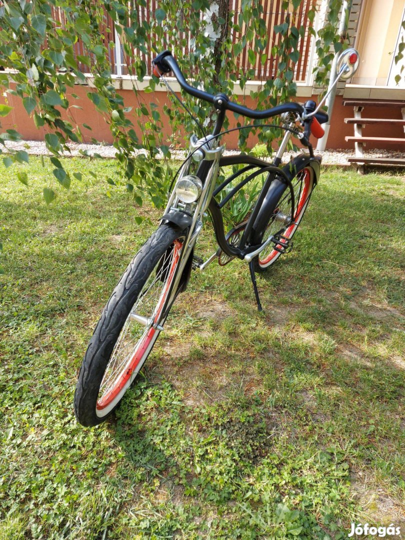 Egyedi Curiser kerékpár (bicikli) Springer villával