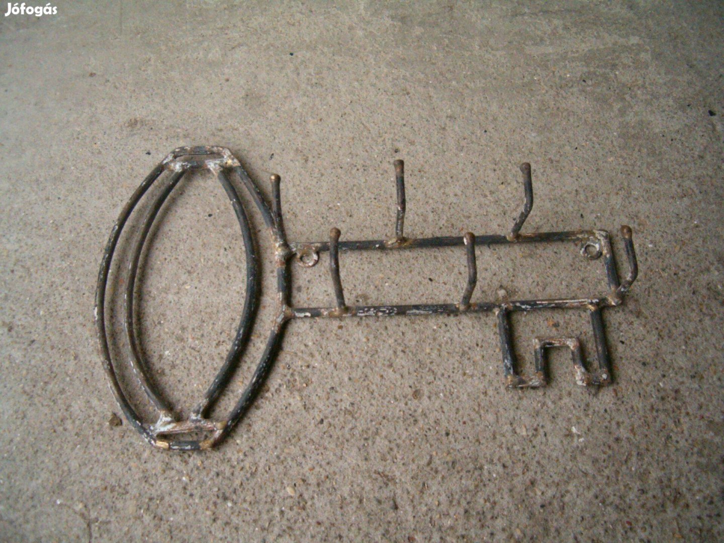 Egyedi acél kulcstartó, kulcs tartó, 27,5 cm