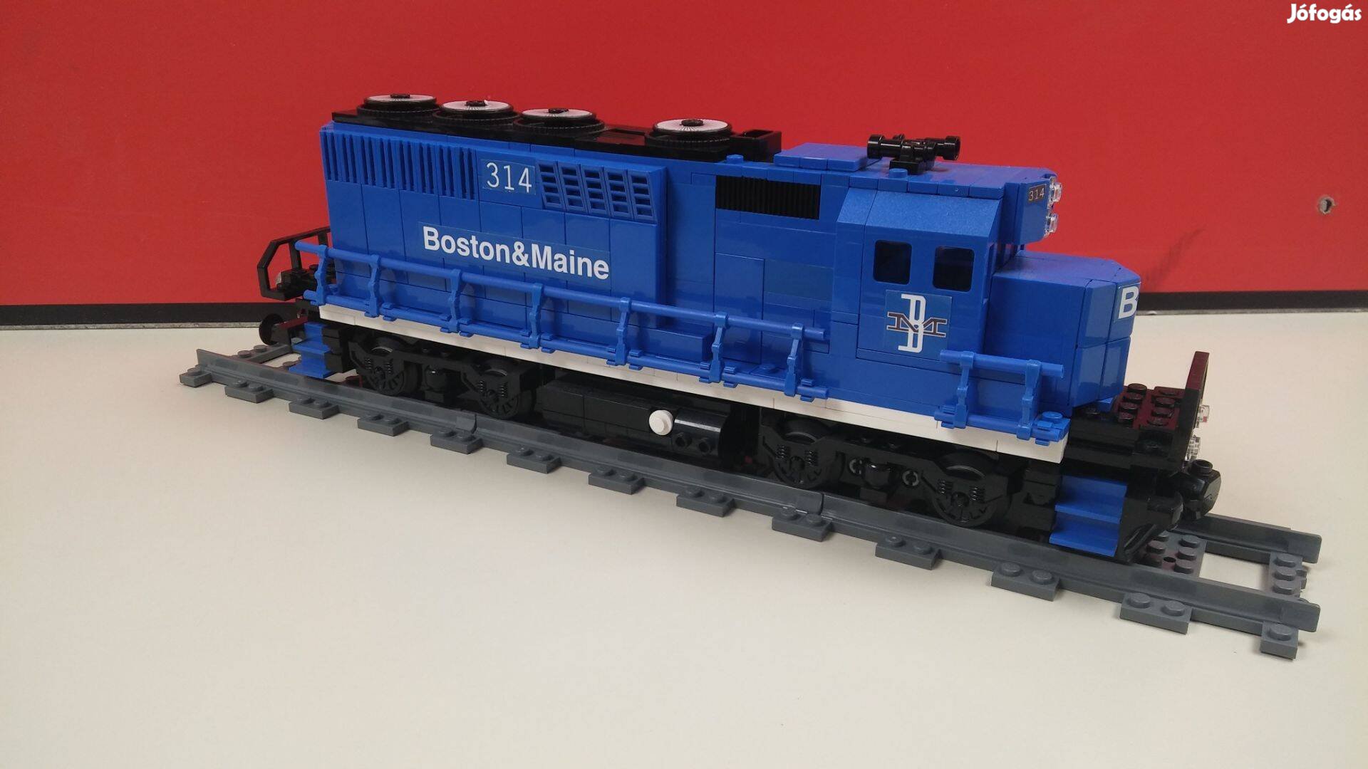 Egyedi építésű vasúti mozdony Boston&Maine GP40 (MOC)