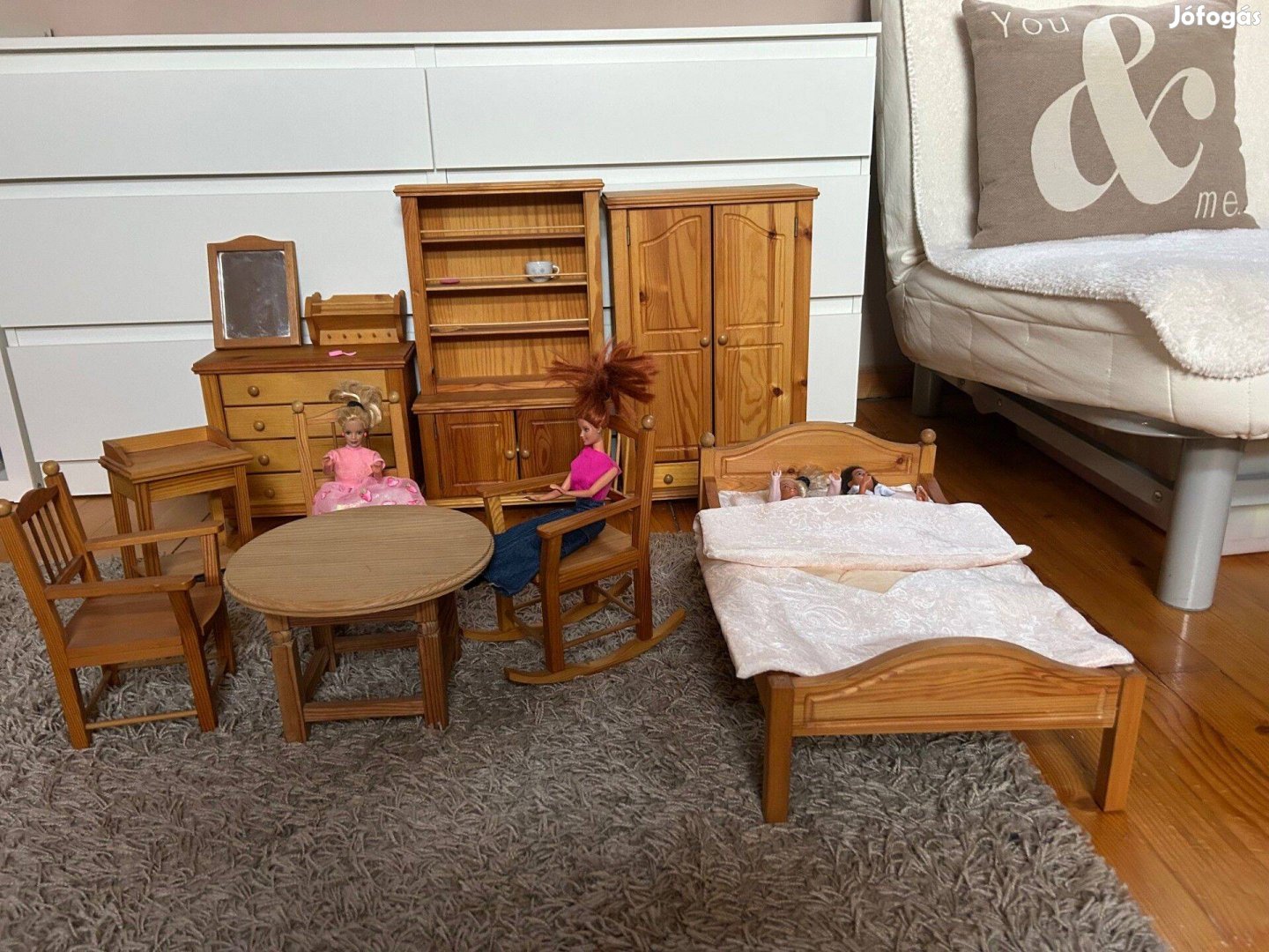 Egyedi készítésű bababútor garnitúra