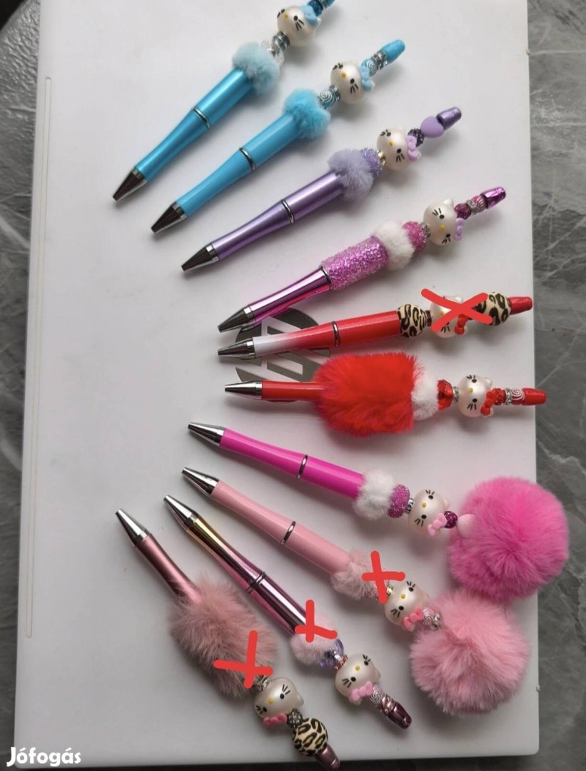 Egyedi készítésű ékszer hatású tollak