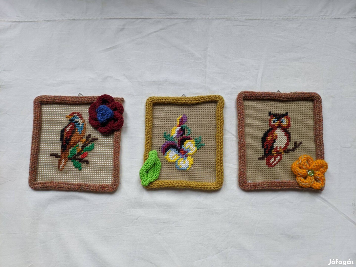 Egyedi készítésű gobelin falidísz