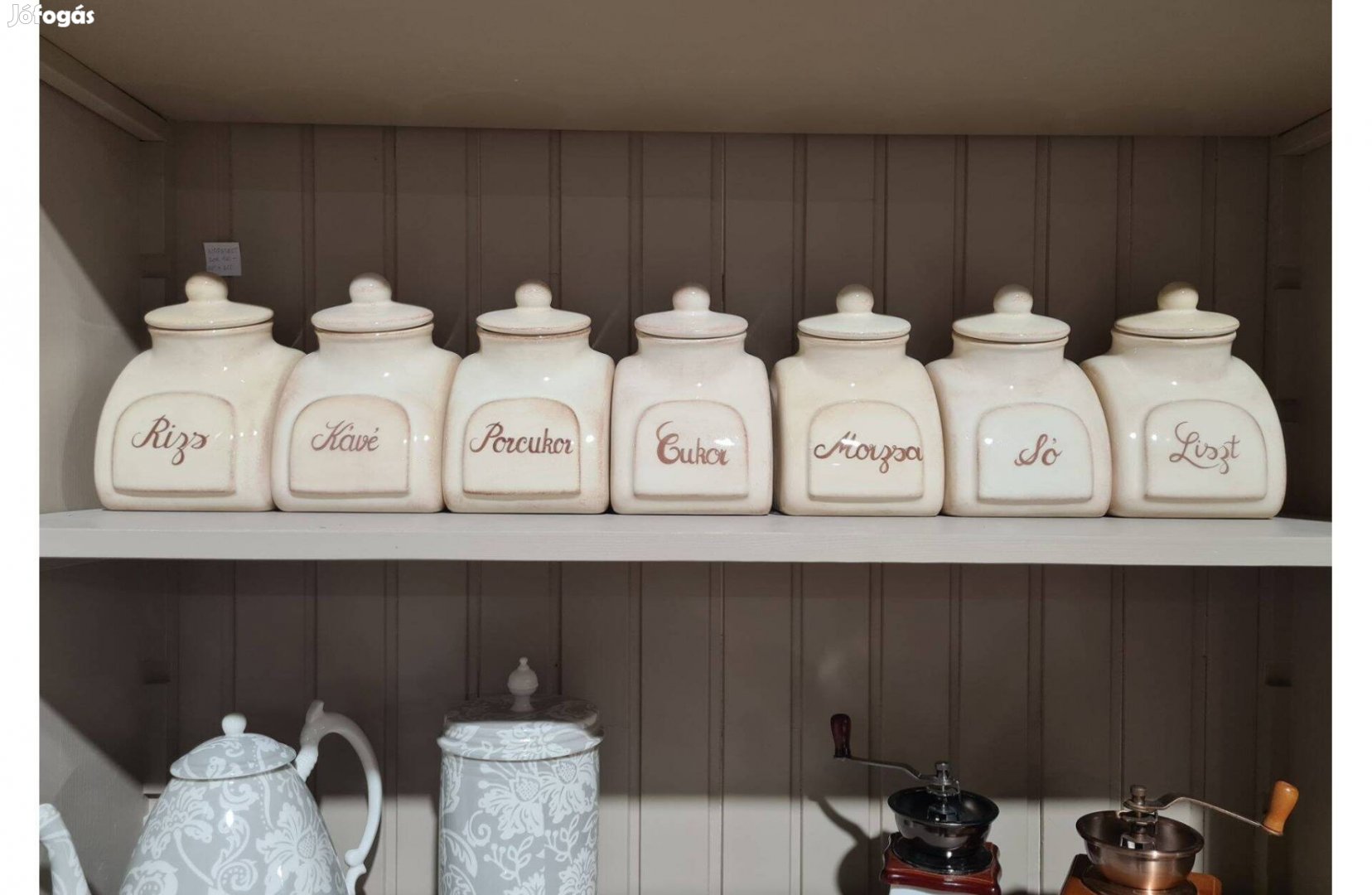 Egyedi konyhai feliratozott kerámia fűszertartó készlet