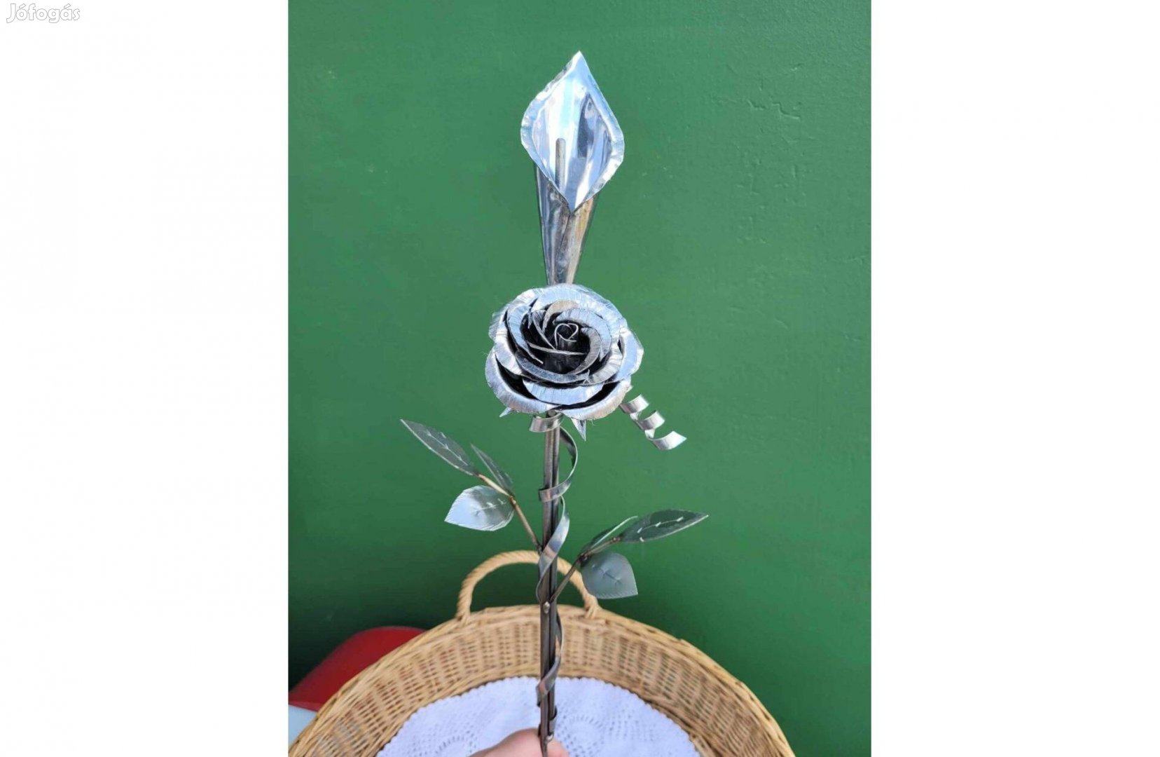 Egyedi kovácsoltvas virágcsokor