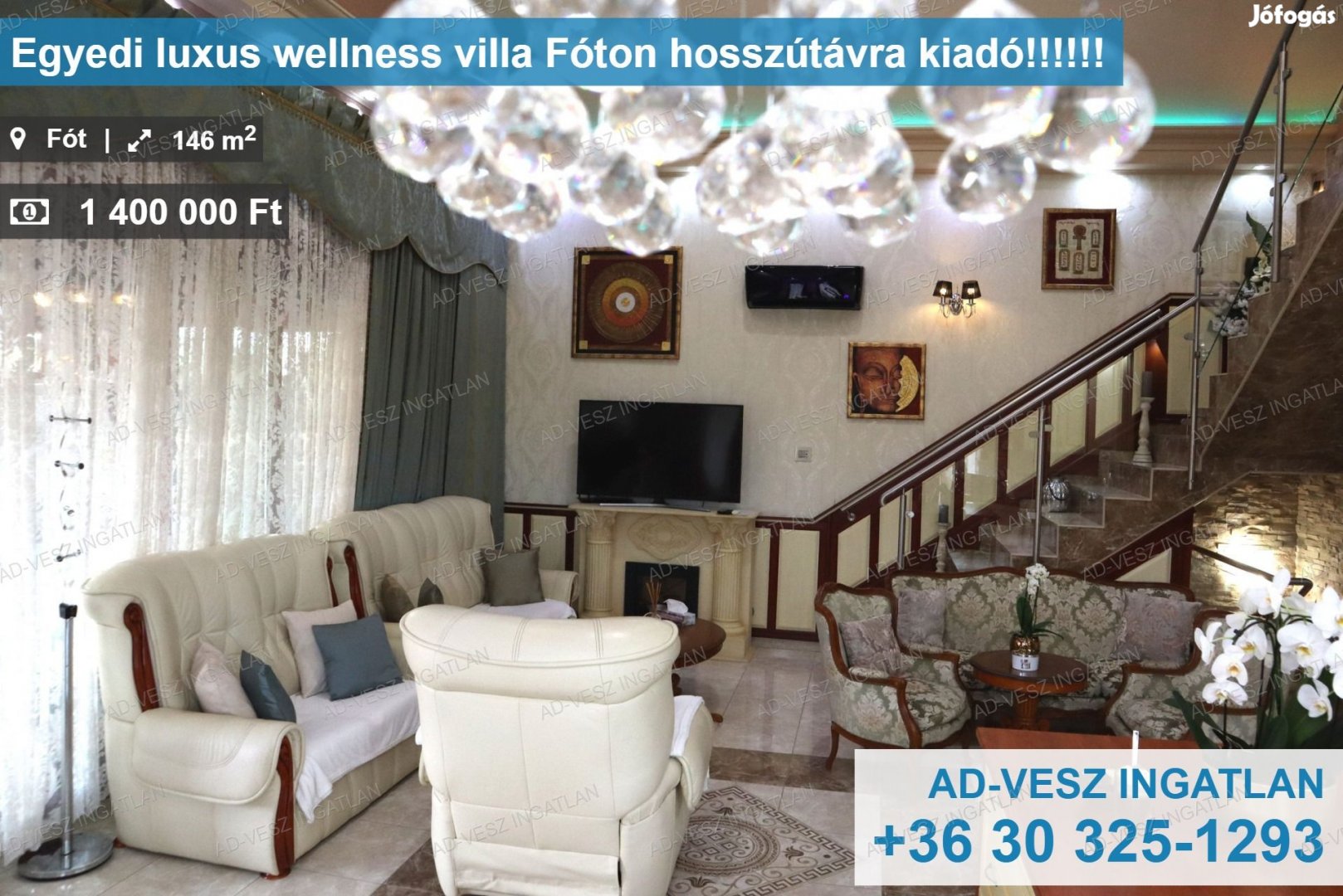 Egyedi luxus wellness villa  Fóton hosszútávra kiadó!!!!!!