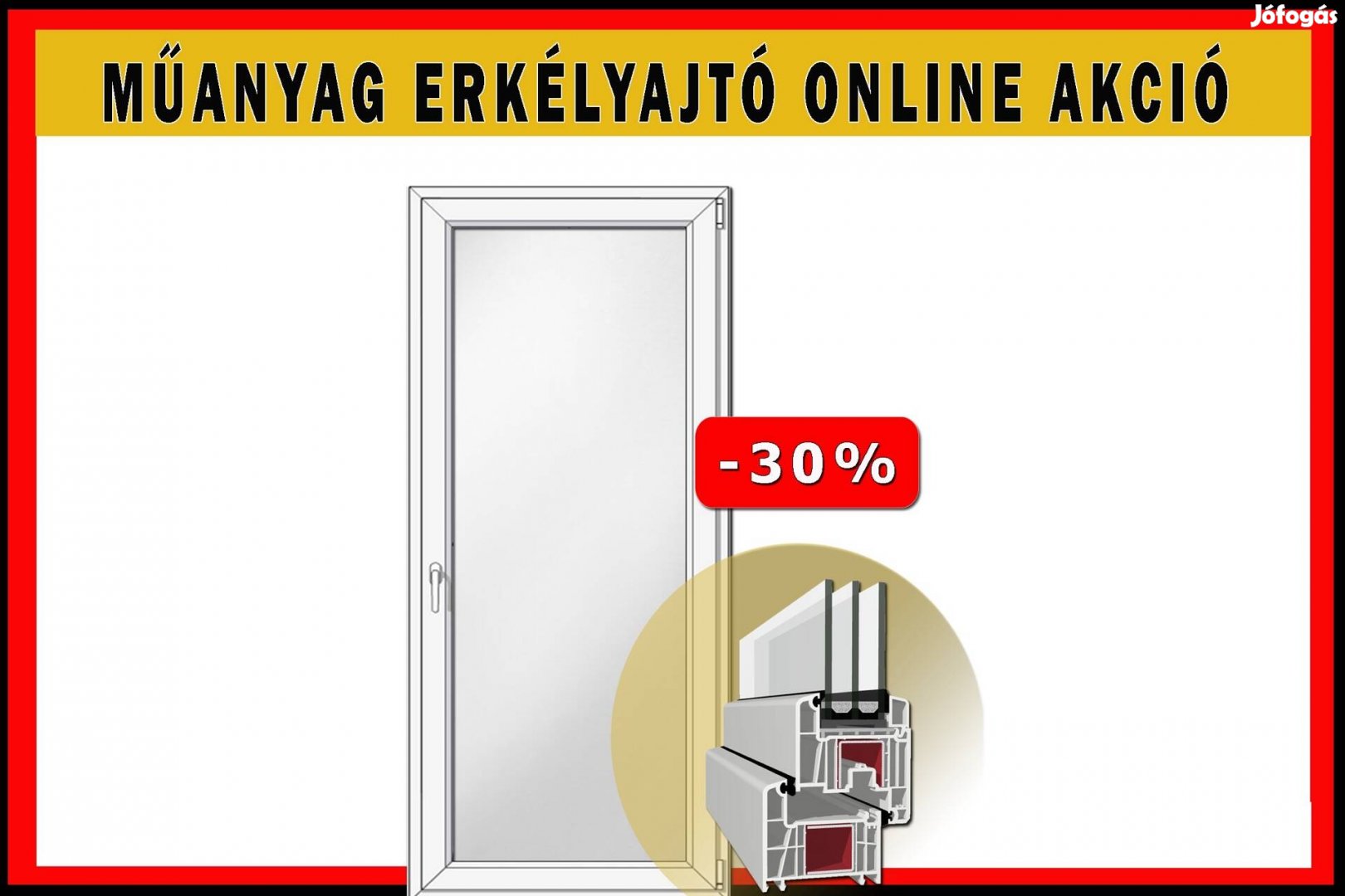 Egyedi műanyag erkélyajtók online akcióban