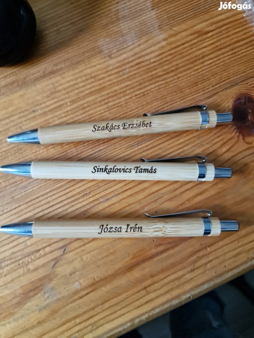 Egyedi névre szóló bambusz toll