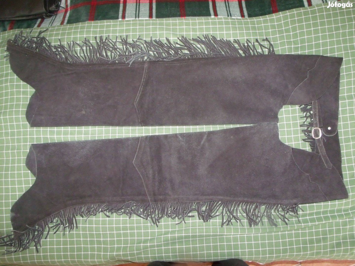 Egyedi rojtos nubuk chaps bőrnadrág western lovas motoros
