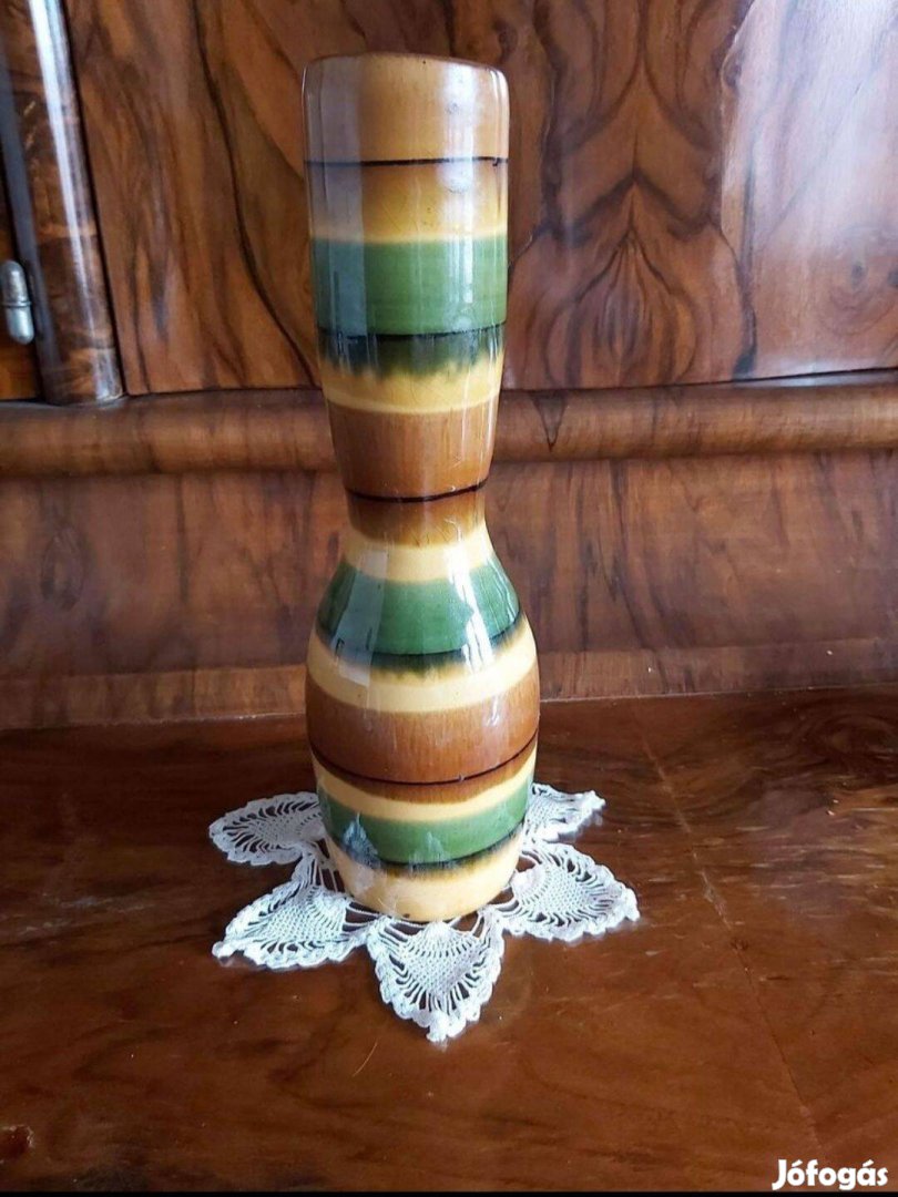 Egyedi színvilágú retro gyönyörű mázas kerámia váza
