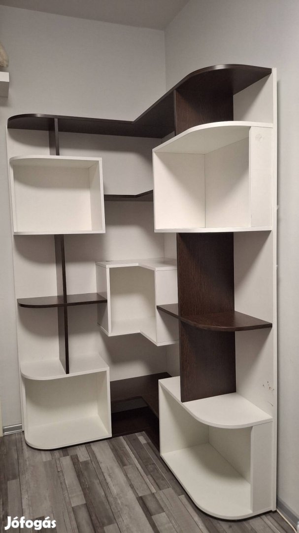 Egyedi tervezésű polcos szekrény design könyvespolc eladó