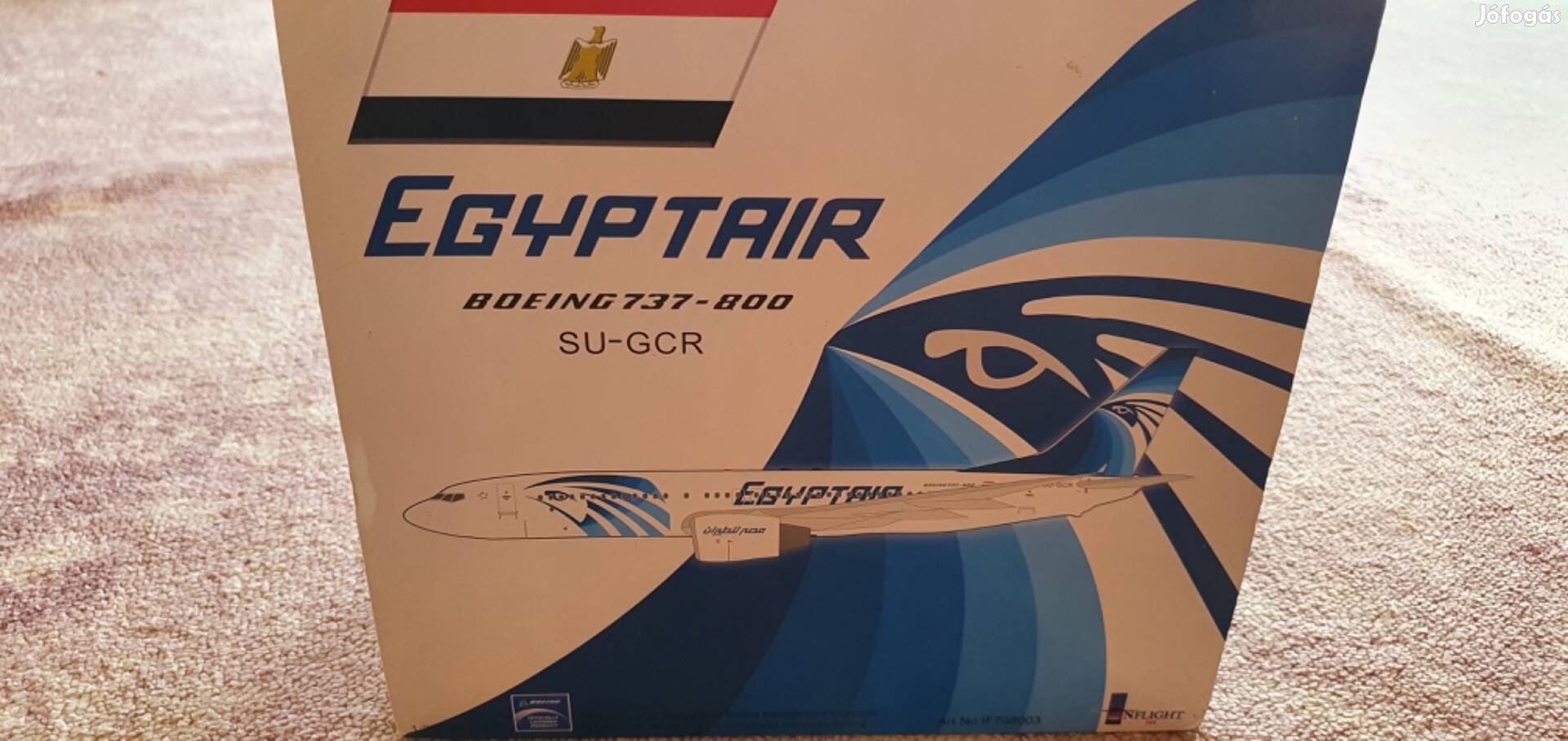 Egyiptair 737 fém repülőgép modell
