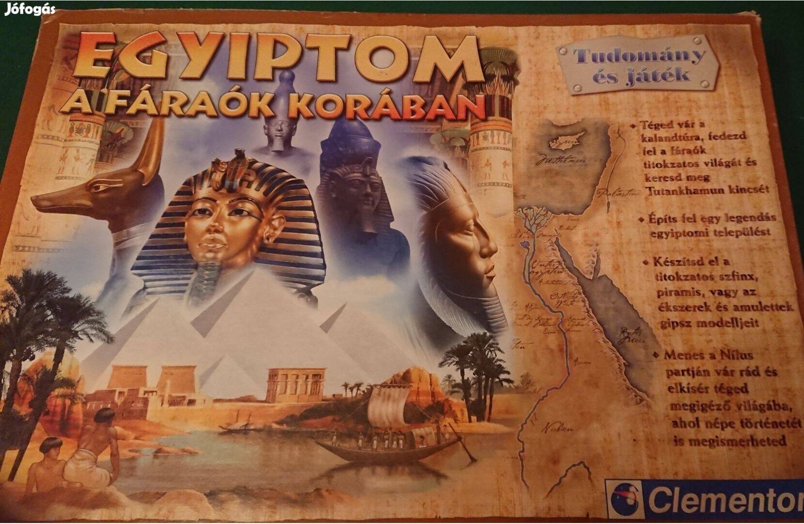 Egyiptom a fáraók korában társasjáték és kreatív játék