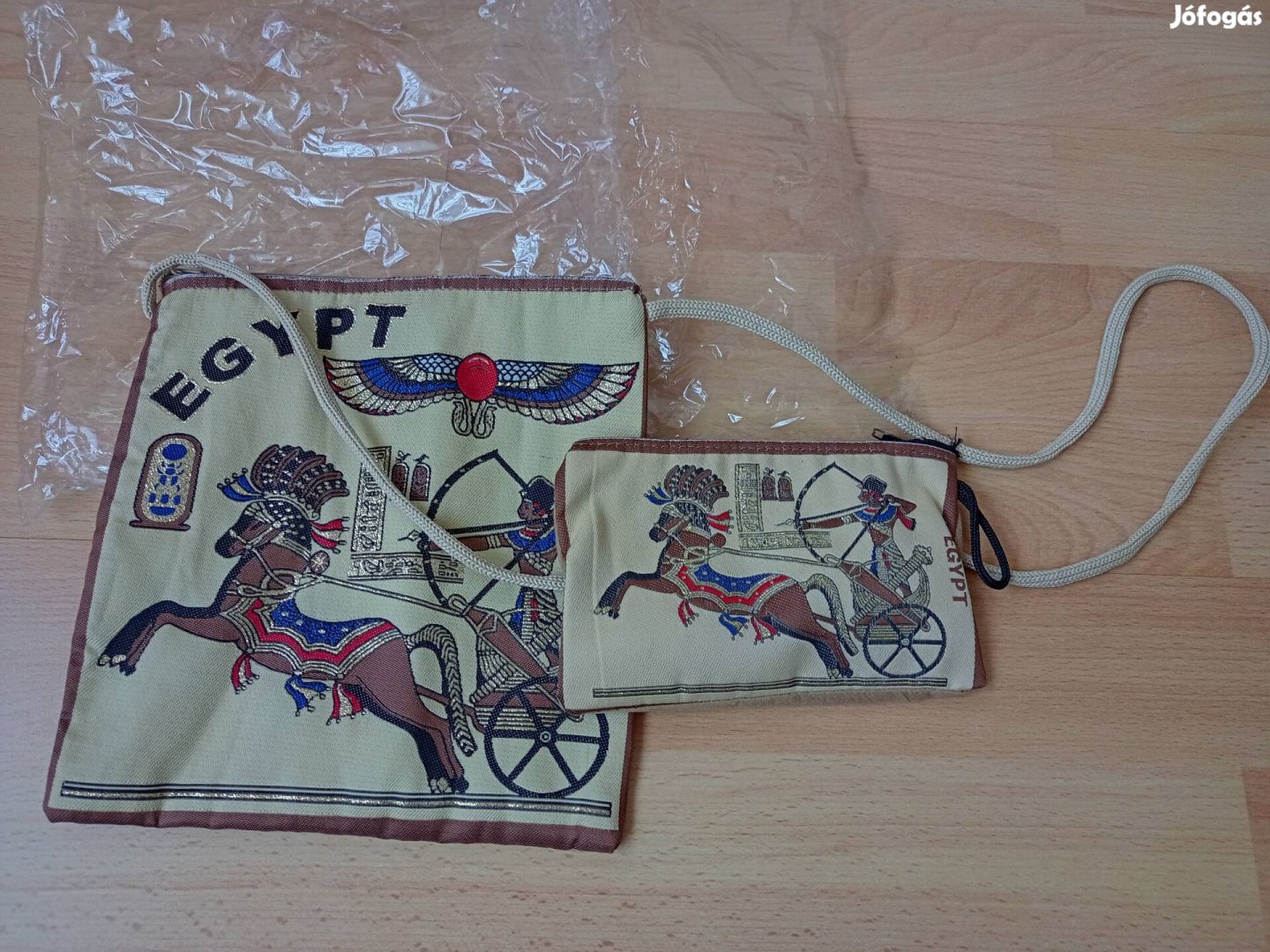 Egyiptomi oldal táska és papír zsepi tartó vagy pénztárca