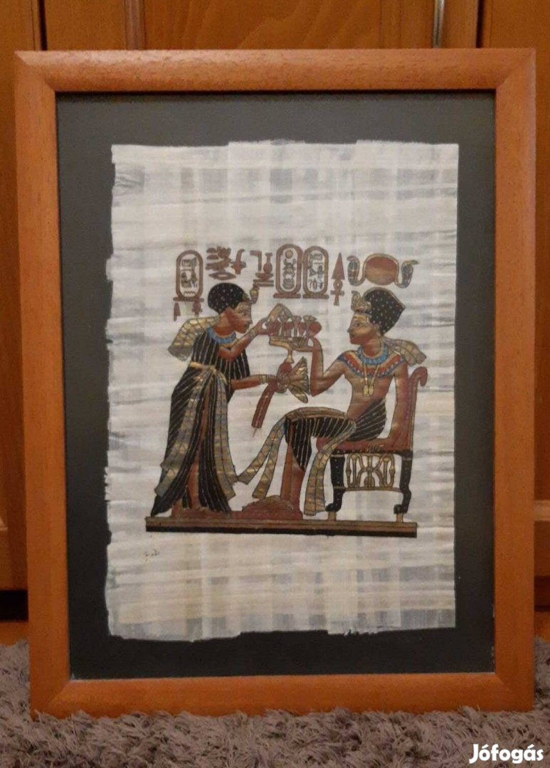 Egyiptomi paporusz falidísz szép állapotban eladó