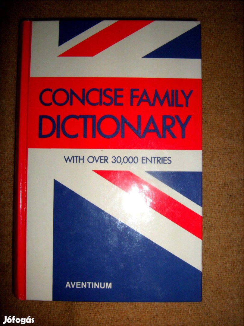Egynyelvű Concise Family Dictionary Brown Watson, ajándéknak is