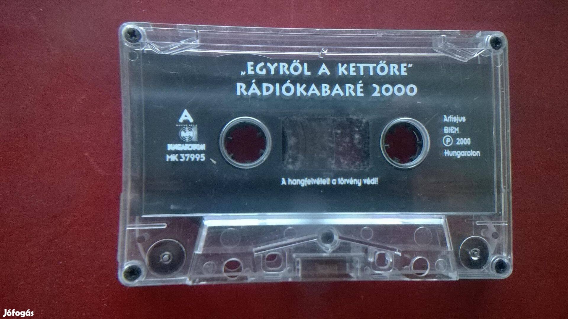 Egyről a kettőre - Rádiókabaré 2000 . gyári műsoros kazetta