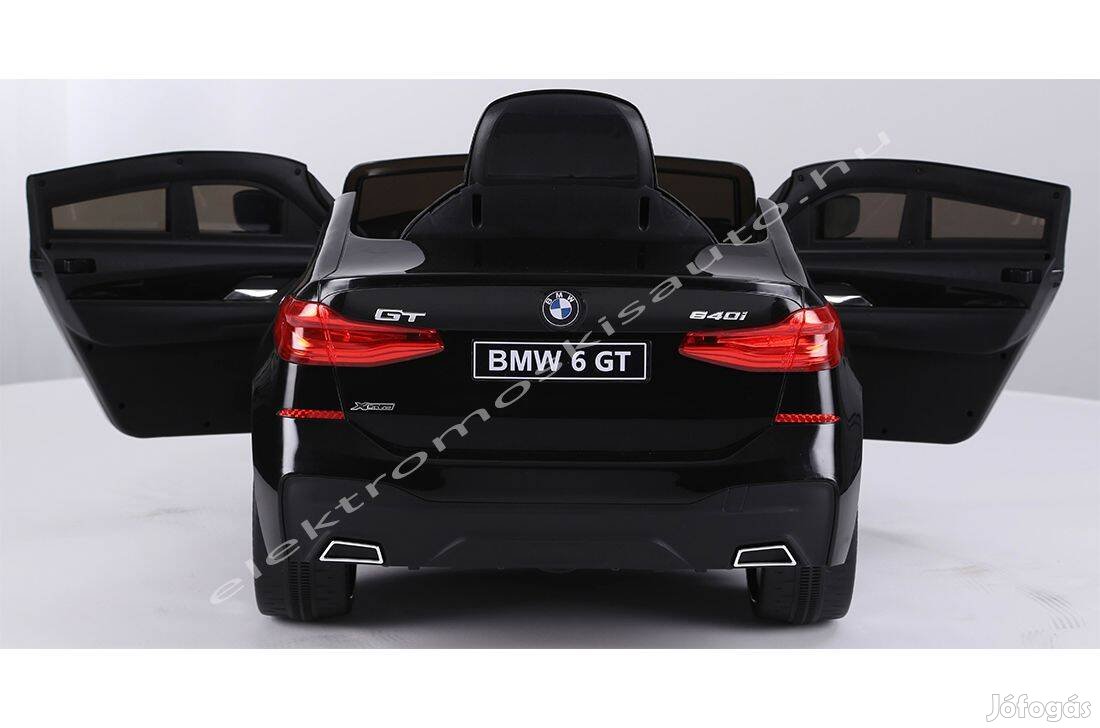 Egyszemélyes BMW GT 12V 2019 New lakkozott fekete elektromos kisautó