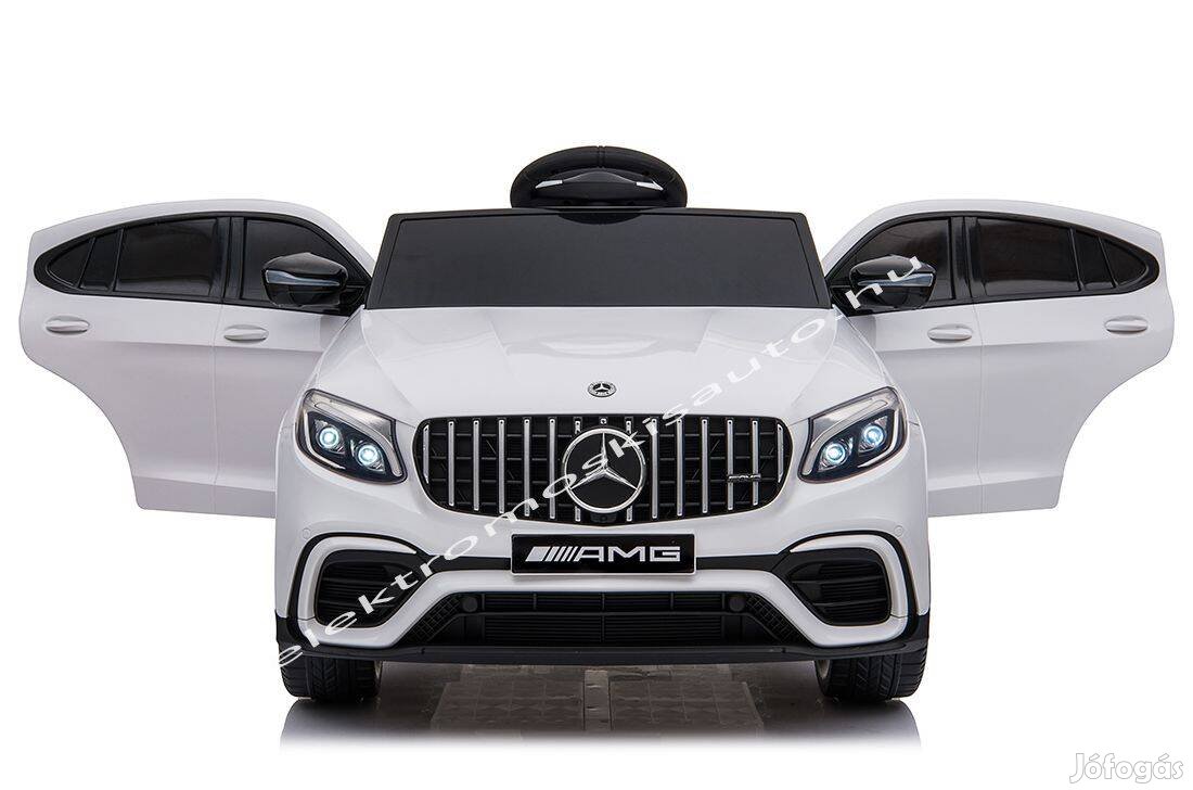 Egyszemélyes Mercedes GLC 63 S 12V fehér eredeti elektromos kisautó