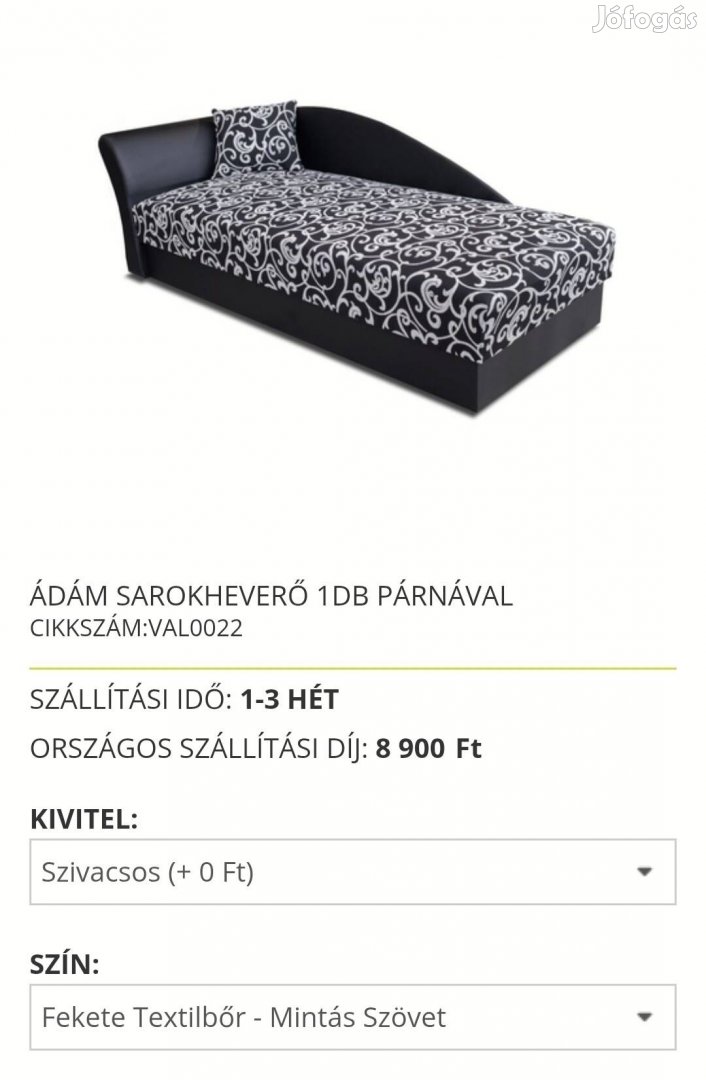 Egyszemélyes ágyneműtarós ágy 