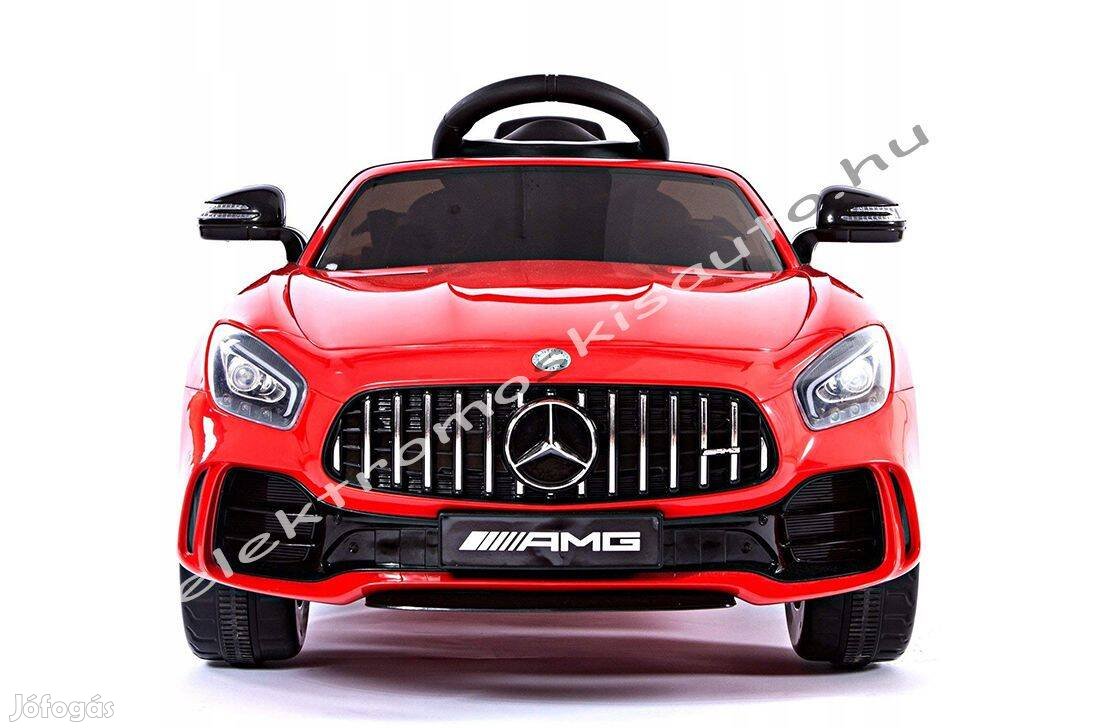 Egyszemélyes lakk bordó Mercedes AMG GT R elektromos kisautó - Akciós!