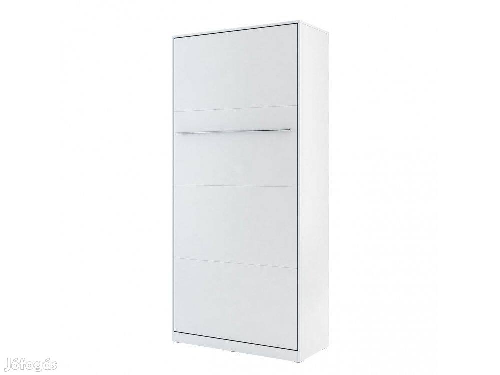 Egyszemélyes szekrényágy 90x200 fehér, újszerű eladó