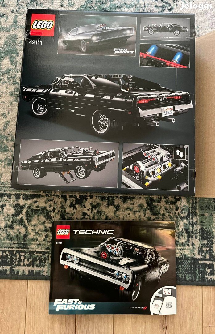 Egyszer összerakott LEGO Technic - Dom's Dodge Charger 42111 eladó